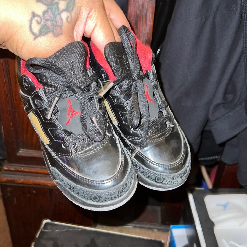 Black/Grey Red Jordan’s